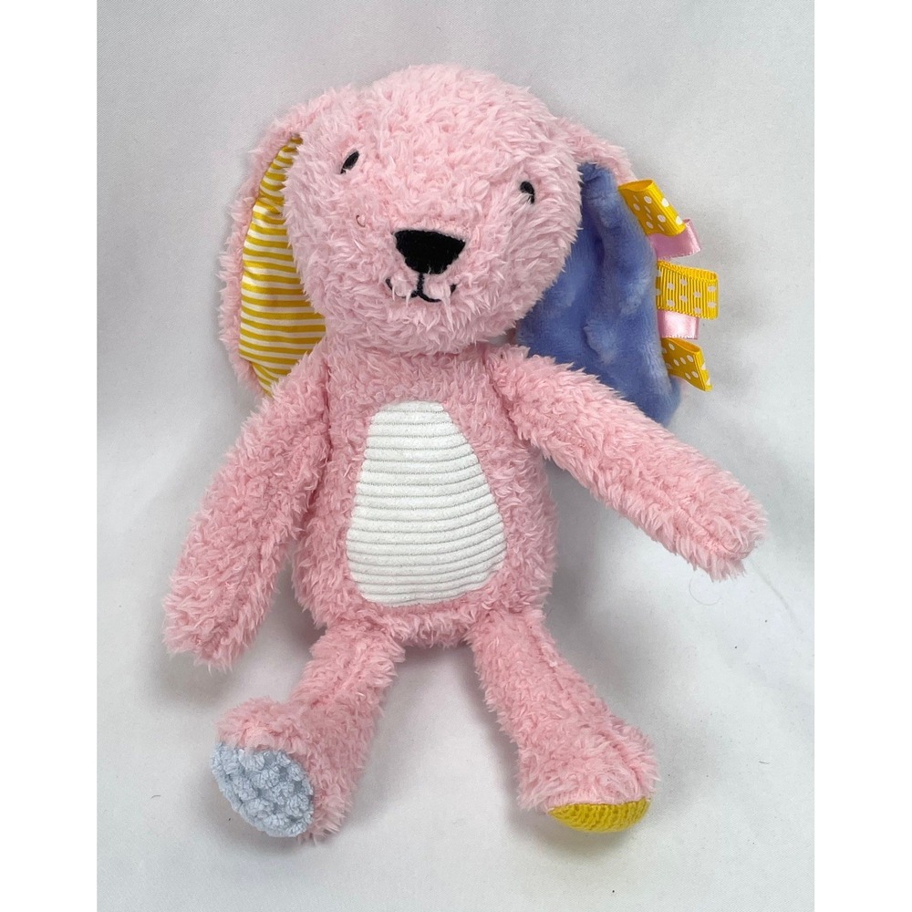 Make Believe Ideas Pink Bunny Rabbit Stuffed Animal Plush Crinkle Snuggables 9"